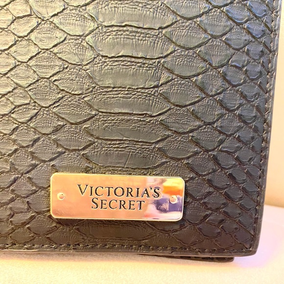 Black snakeskin texture Victoria’s Secret passport holder. Used only once. - Picture 4 of 4